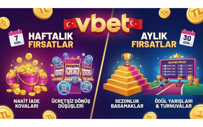 Devam Eden Haftalık ve Aylık Vbet Fırsatları